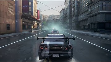 NFS Most Wanted 2012 | Sprint Race: Burning Rubber | Nissan Skyline GT-R (R34)