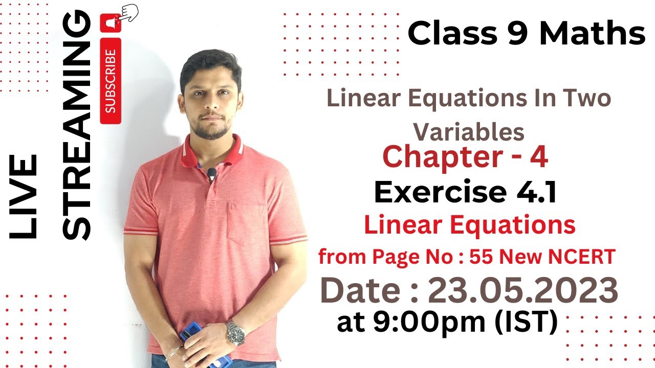 Chapter 4 maths class 9 linear equations in two variables class 9