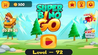 Gameplay for Super Bino Go Adventure Jungle (Level 92) on iOS and Android