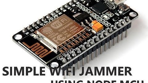 Wifi jammer using node mcu (esp8266)
