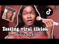 I Tried testing tiktok Foundation Hack! | Does This Really Work!!