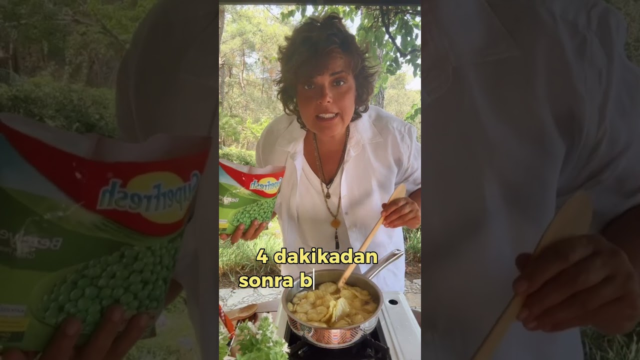 5 Dakikada Hazır Acılı Bezelyeli Tırtıklı Patates Tarifi????️???? #isbirligi