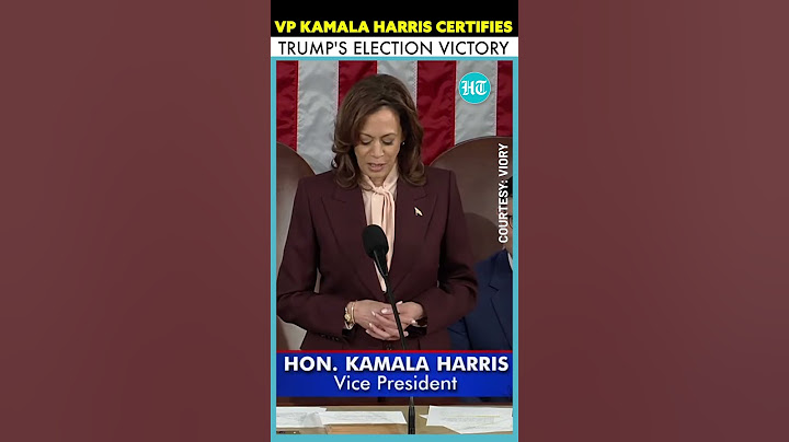 Watch: Kamala Harris Certifies Donald Trump’s 2024 Election Win During Congress Session | US