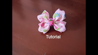 DIY Ribbon bow hair tie🎀🎀🎀/ Cách làm buộc tóc nơ xinh #27