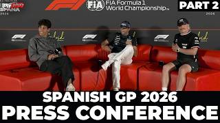 F1 Pre Race Drivers Press Conference | Spanish Grand Prix 2026 | PART 2