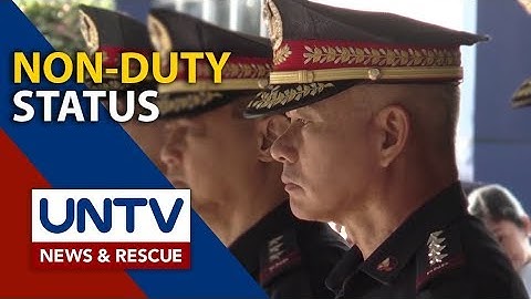 Non-duty status, ano nga ba ang ibig sabihin nito sa hanay ng pulisya?