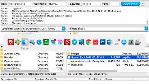 Inserting an image filezilla