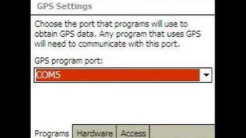 Windows Mobile 5: Bluetooth GPS Set Up