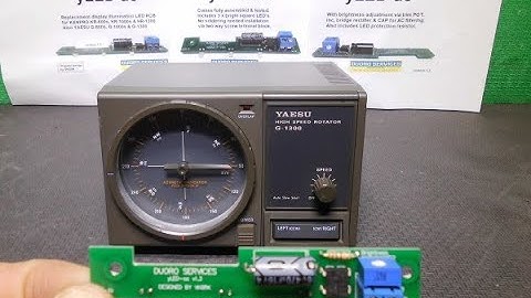 yLED-ac Display illumination PCB installation into a Yaesu G-1300 rotator controller