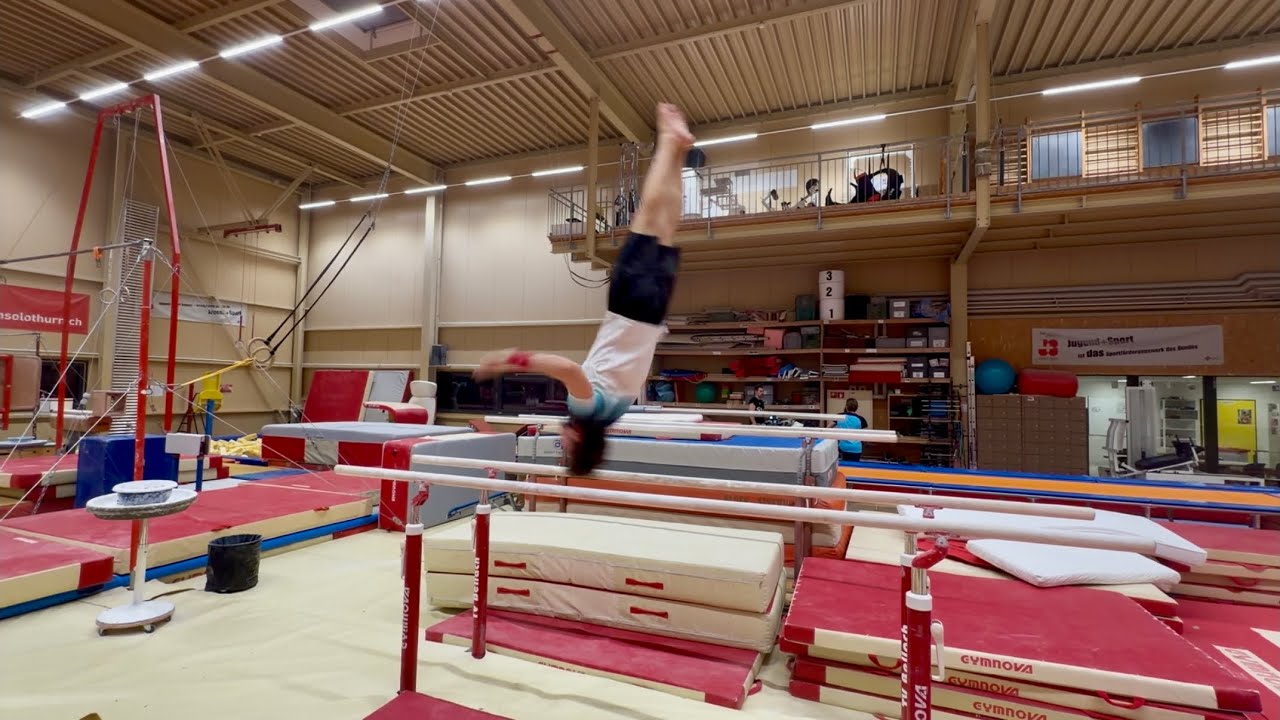 Training for the World Record Flips in parallel bars