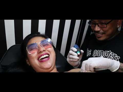 Chika gemoy / Retouch Tattoo on chest /FLOWER TATTOO