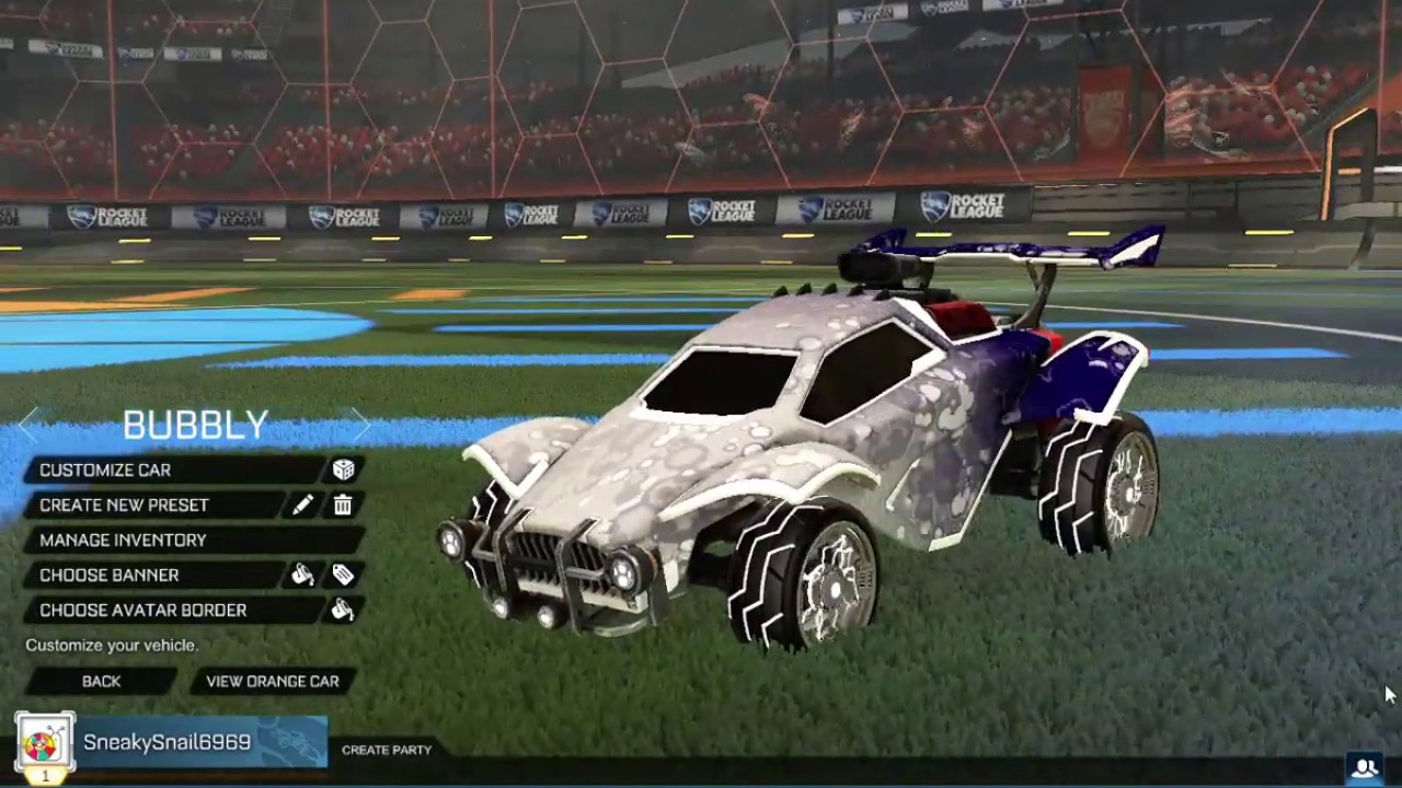 Rocket League Bubbly Showcase
