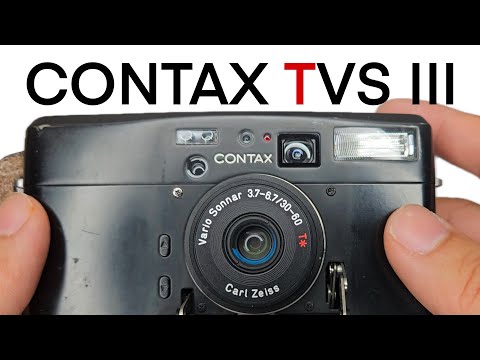 Contax TVS III, a film camera with an automatic door - YouTube
