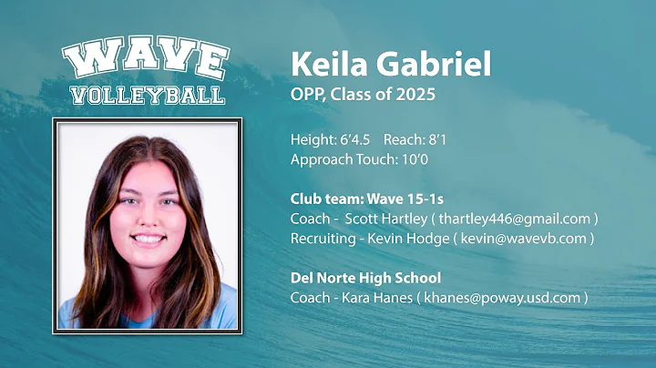 Keila Gabriel, Class 2025 - WAVE 15-1: Highlights ...