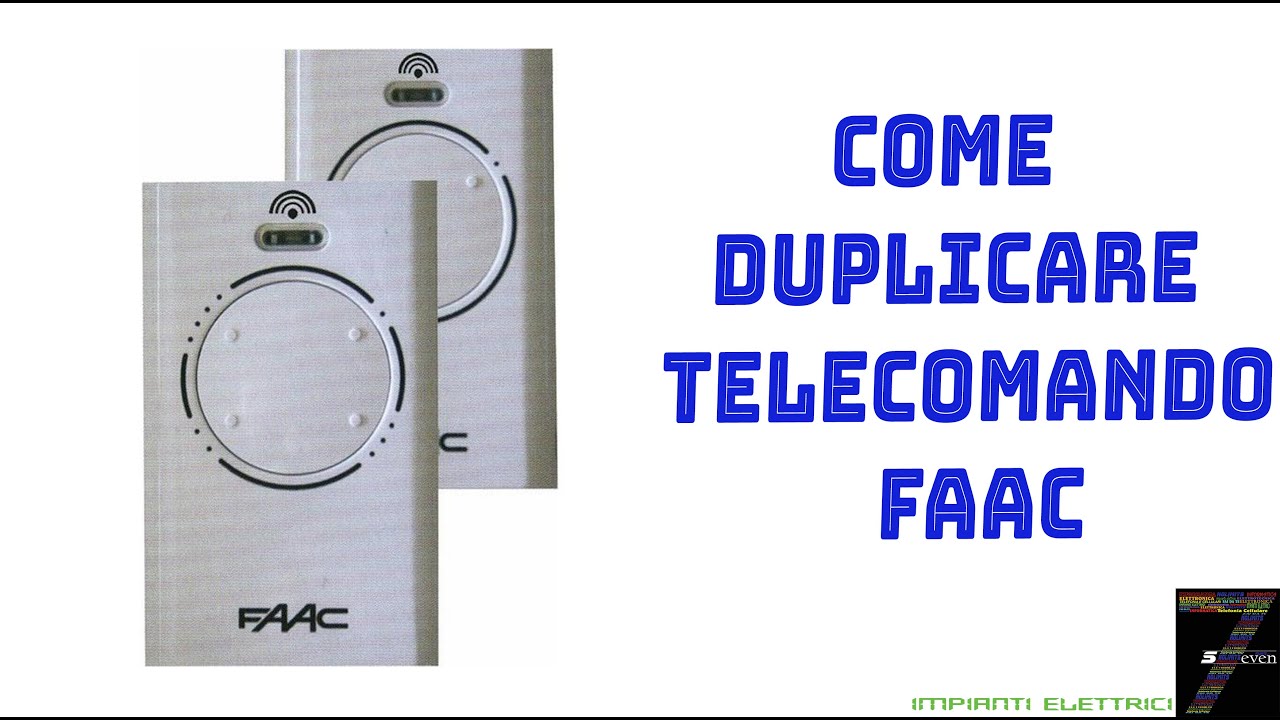 Come Duplicare telecomando Faac 