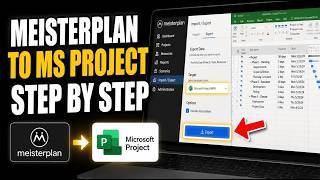 How to transfer tasks from Meisterplan to Microsoft Project - Step By Step