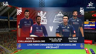 𝗚𝗮𝗺𝗲 𝗖𝗵𝗮𝗻𝗴𝗲𝗿 𝟱 𝘃𝟰.𝟯 𝗨𝗽𝗱𝗮𝘁𝗲 | 𝗠𝗮𝘁𝗰𝗵 𝟯𝟰 - 𝗥𝗖𝗕 𝘃𝘀 𝗚𝗧 | 𝗧𝗮𝘁𝗮 𝗜𝗣𝗟 𝟮𝟬𝟮𝟲