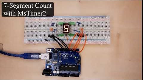 Arduino Uno 7-Segment Count with MsTimer2 (Timer Interrupt)