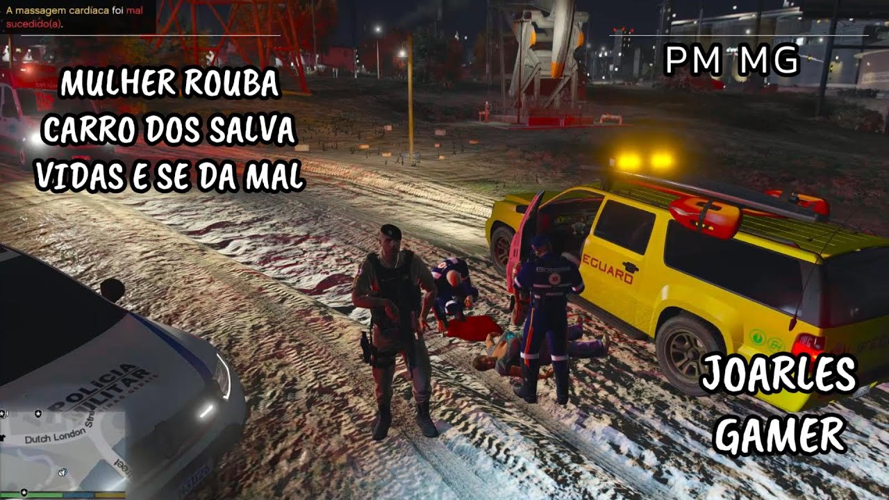 ROBOU O CARRO DOS GUARDA VIDAS.