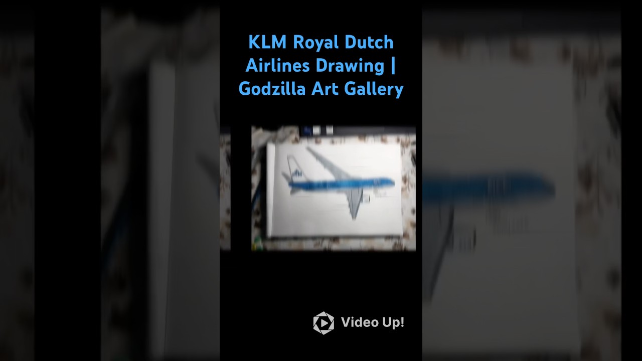 KLM Royal Dutch Airlines Drawing (Godzilla Art Gallery) 