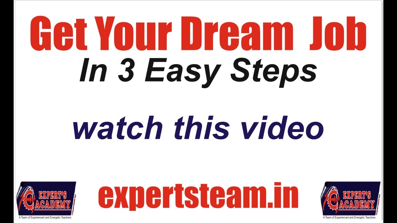 Get Your Dream Job - YouTube