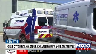 Mobile City Council holds public hearing for new ambulance service