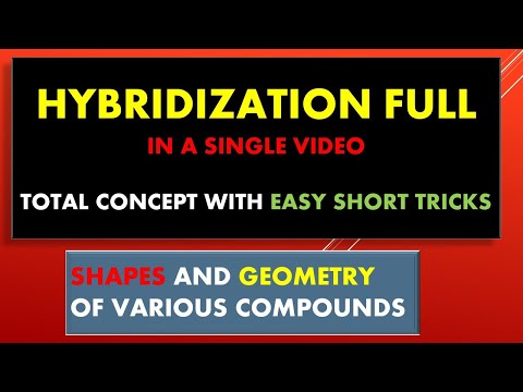 HYBRIDIZATION | FULL  CONCEPT|VARIOUS EXAMPLES| EASY TRICKS|HOW TO CALCULATE HYBRIDIZATION|CHEMISTRY