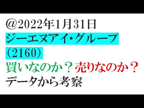 【投資を検討している人は必見】「ジーエヌアイグループ（2160）」の株は買いなのか？売りなのか？を現役のトレーダーが考察します