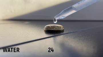 Science Experiment With Properties Of Water - Cohesion and Surface Tension