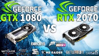 RTX 2070 vs GTX 1080 Test in 8 Games (i7 8700k)