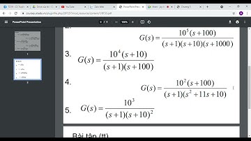 Tiến Nguyễn Thanh - Học phần Lý thuyết điều khiển 1 Buổi 5 Phần 2 - Đại Học Giao Thông Vận Tải TPHCM
