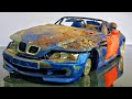 Restoration damaged BMW Z3 M Roadster/ Abandoned Model Car tuning By Small Restore