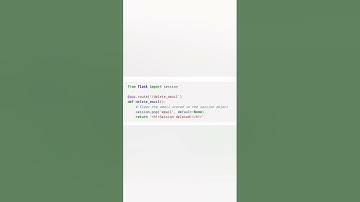 How do you "clear" only specific Flask session variables? #developer #programming  #flask #python