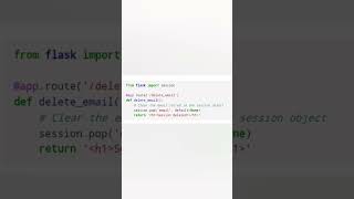 How do you "clear" only specific Flask session variables? #developer #programming  #flask #python