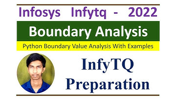 InfyTQ Python Preparation: Boundary Value Analysis | Condition Evaluation Explained with Examples
