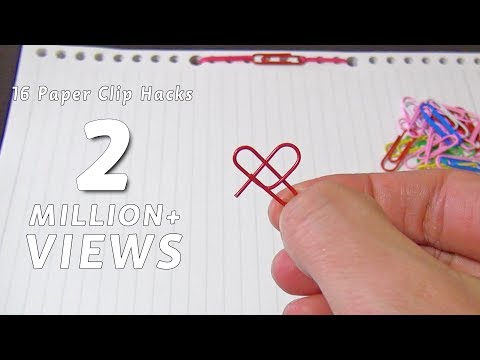 100均のクリップでできる16のコト/16 Paper Clips Life Hacks For Everyday Uses/