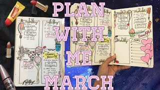 Plan with me March 2019 : weekly spread | bullet journal | Philippines
