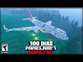 LIVE 100 DIAS EM UM ACIDENTE DE AVIÃO NO JURASSIC PARK MINECRAFT