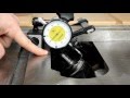 Grinding a table saw arbor to fix blade wobble. Grinding a table saw arbor to fix blade wobble.