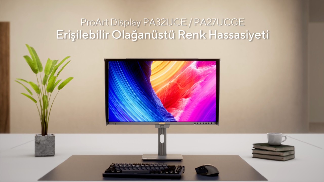 ASUS ProArt Display PA32UCE 31.5" 60Hz 5ms HDMI USB-C USB 3.2 AdaptiveSync Pivot HDR10 UHD IPS Monitör