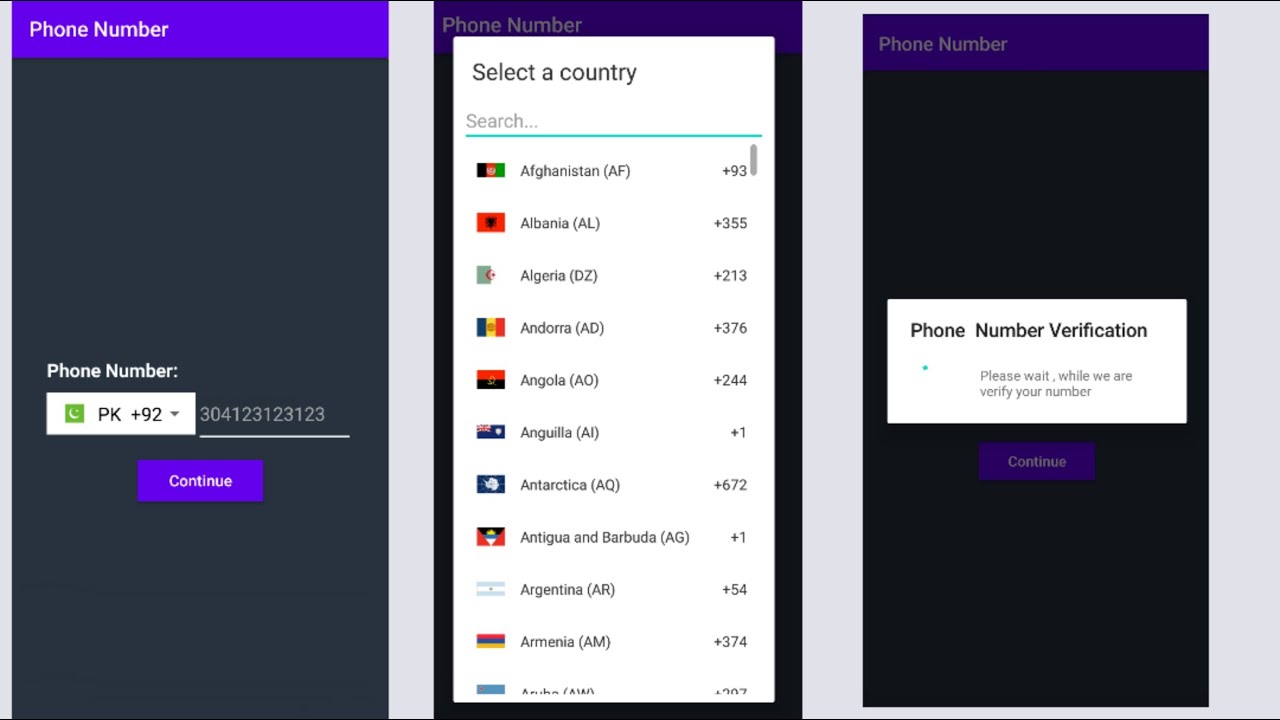 Firebase phone authentication in android studio with source code - YouTube