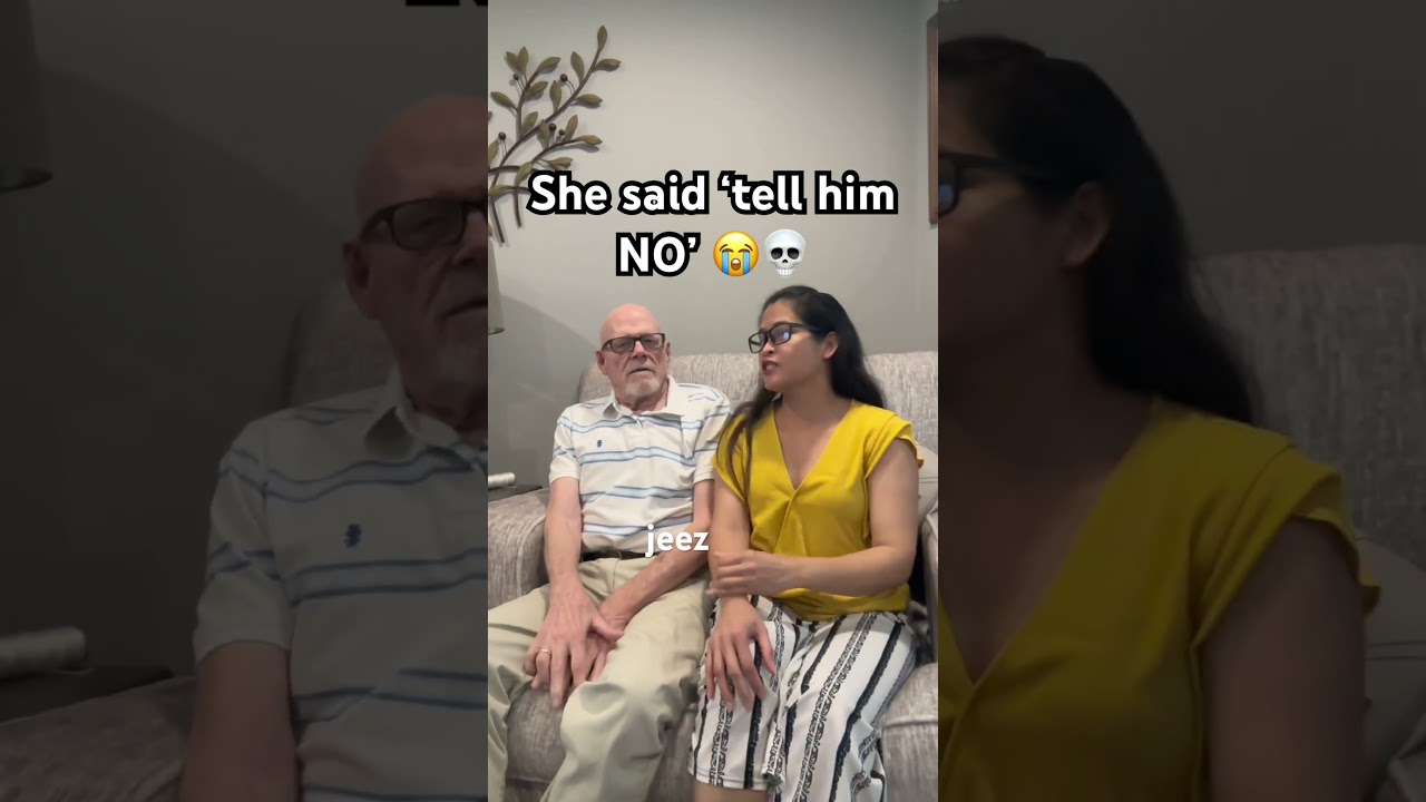He chose survival mode 😭💀 (wife interview gone wrong) #shorts #funnycouple #marriedlife #viral