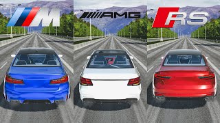 Audi RS5 vs BMW M5 vs Mercedes-Benz C63S AMG | Racing Xperience (Android, iOS) screenshot 3
