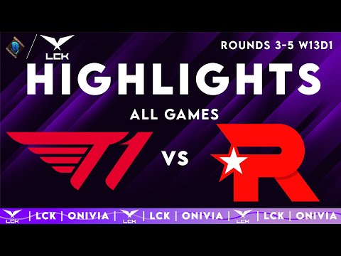T1 vs KT Highlights ALL GAMES — LCK 2025 Rounds 3-5 — T1 vs KT Rolster by Onivia