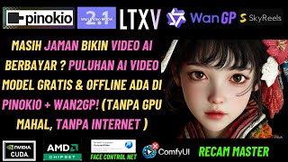 AI Video Gratis, unlimited & Offline! Jalankan di Laptop Low VRAM dengan ( Pinokio + WAN2GP ) screenshot 5