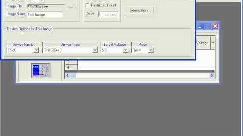 Loading an Image to a Cypress PSoC Microcontroller