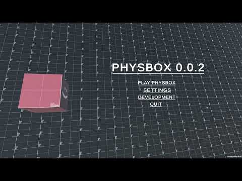 (Eva) PhysBox 0.0.2 Title Screen Tech Demo