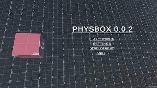 (Eva) PhysBox 0.0.2 Title Screen Tech Demo