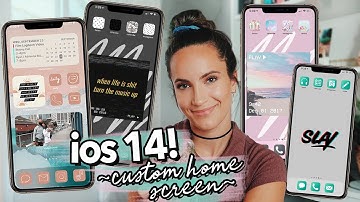 IOS14: aesthetic home screen organization + custom apps!!📱✨