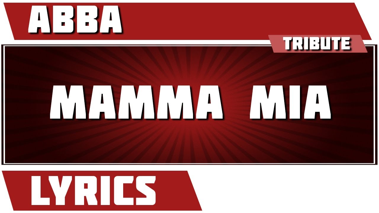 Mamma Mia - Abba tribute - Lyrics - YouTube